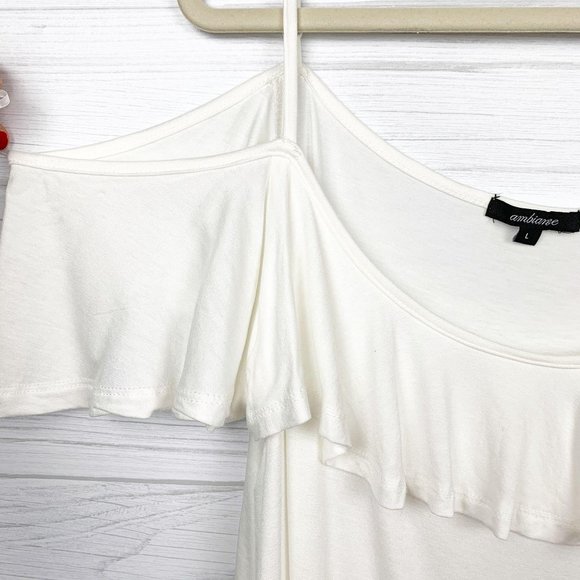 Ambiance Ruffled Top Large - Picture 4 of 6